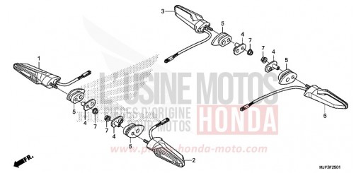 BLINKER (CRF1000A/CRF1000D) CRF1000AG de 2016